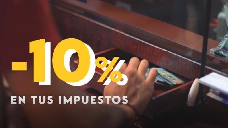 Paga tus impuestos hasta el 9 de mayo con el 10% menos