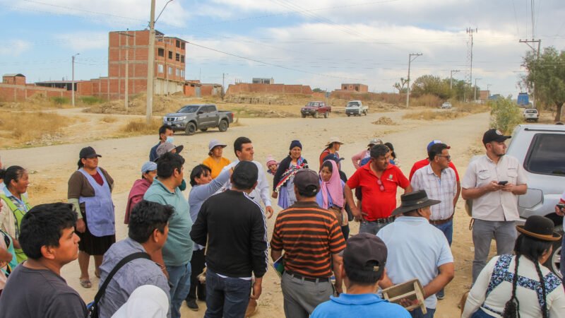 Alcalde de Tarija visita al Distrito 7 para coordinar el “Plan de prevención de lluvias”