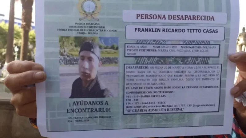 Encontraron a Franklin Titto, familia agradece apoyo y colaboración