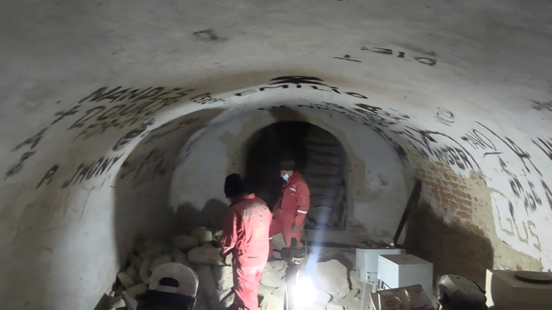 Alcaldía de Tarija inicia limpieza y mantenimiento de la cripta de la Catedral como parte de la “Ruta de la fe”