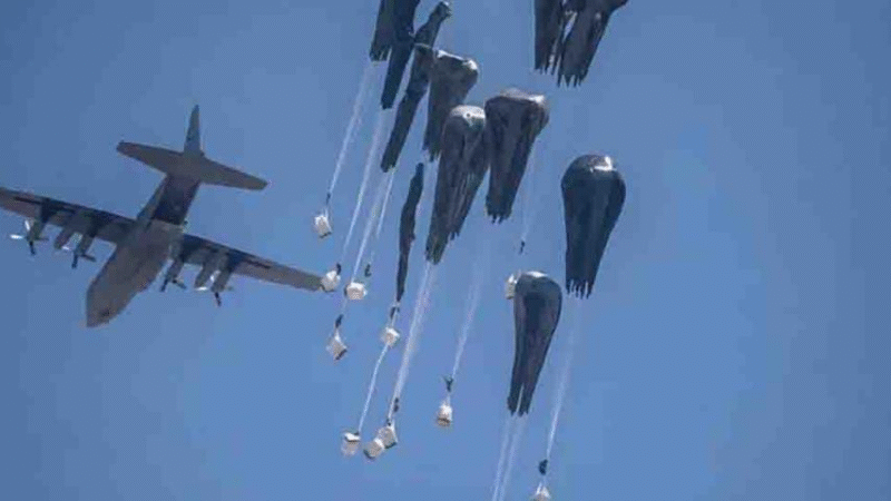 Solidaridad desde el aire: ayuda humanitaria llega a Gaza en medio del conflicto