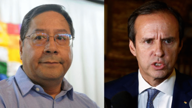 El presidente Luis Arce responde a Jorge Quiroga sobre la «gastadera de plata», destacando la importancia de construir viviendas y hospitales como parte del modelo económico del país.