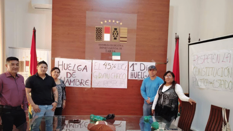 Cívicos del Chaco tarijeño bloquean dos rutas que conecta con tarija: en defensa del 45% de sus regalías petroleras