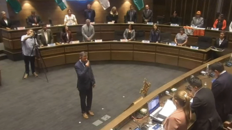 Posición del nuevo presidente del senado Diego Ávila del PDC