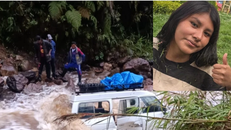 Joven de 19 años desaparece tras ser arrastrada por río en Sorata.