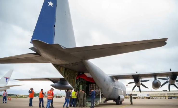 Chile envía ayuda aérea para enfrentar la crisis de abastecimiento