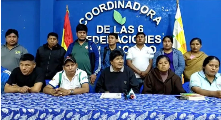 Evo Morales anuncia un cuarto intermedio en los bloqueos del Trópico de Cochabamba