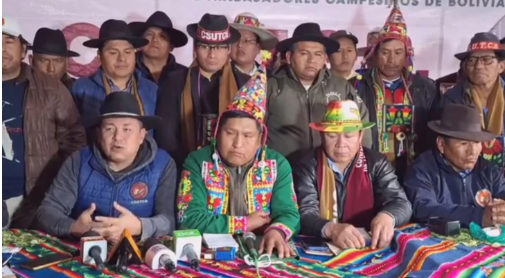Csutcb de Roca expulsa a David Quispe y dice que bloqueadores usaron a campesinos.